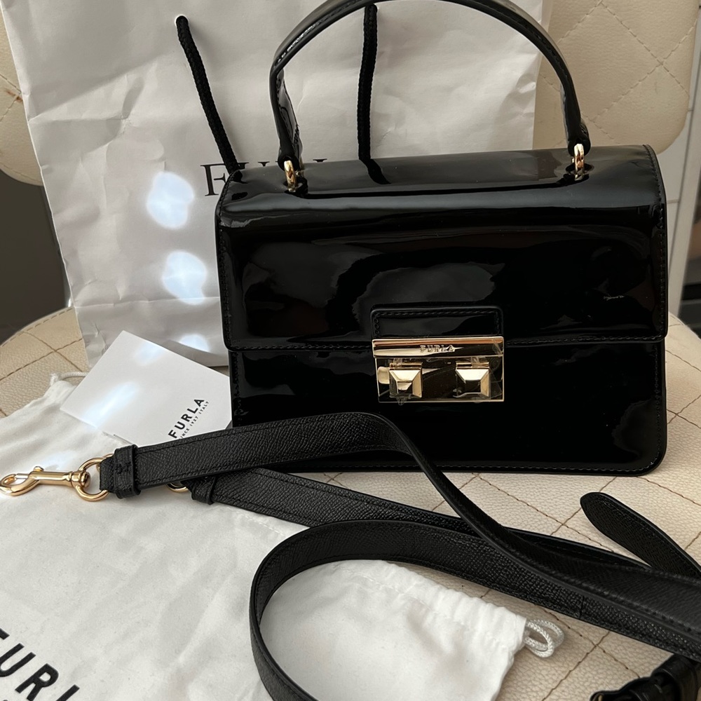 100% Authentic Furla Top Satchel Bag (with pamphlet and adjustable strap)